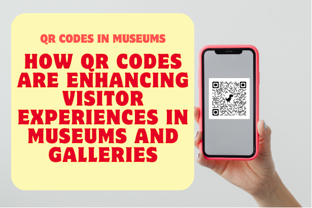 Museum Visitor Scanning QR Code on Artwork Label for Additional Information