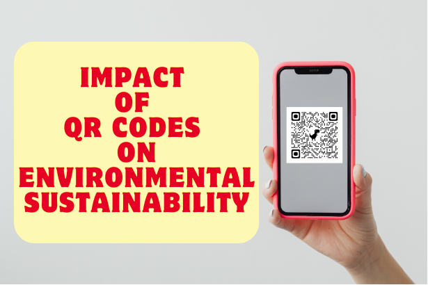 Recycling Symbol with QR Code Overlay