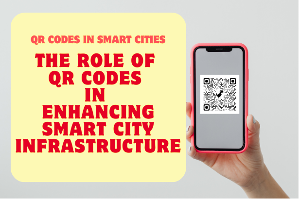 Collage of Images Showcasing QR Codes Used in Smart City Features