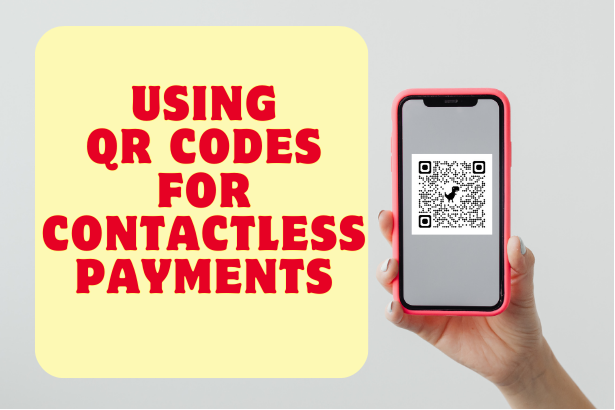 Smartphone Scanning QR Code for Contactless Payment